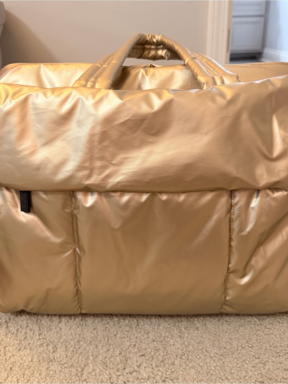 Calpak Large Luka Duffel- Discontinued Metallic Gold